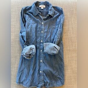 Motherhood Maternity Denim Blue Blouse